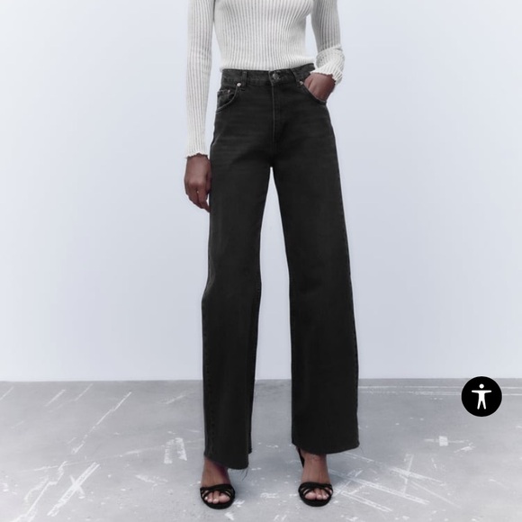 Zara Denim - Zara 90s Full Length Jean in Jetty Black